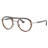 Persol - PO2485V - Striped Grey - Optical Glasses - Persol Eyewear