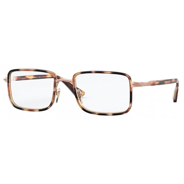 Persol - PO2473V - Giallo Striato Marrone - Occhiali da Vista - Persol Eyewear