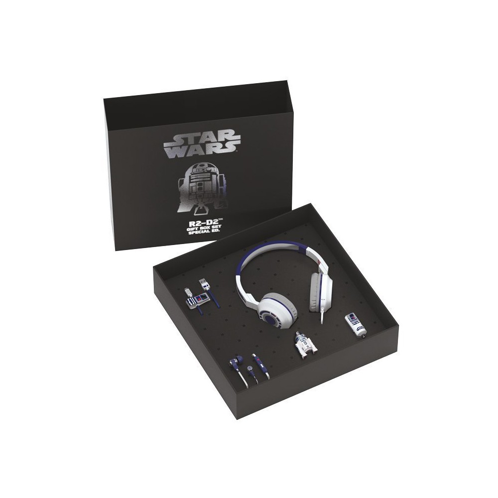 Star Wars R2-D2 Stereo In-Ear Earphones with Remote Earbuds Boxed Tribe 