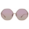 Linda Farrow - Occhiali da Sole Esagonali Alona in Lilla - LFL901C25SUN - Linda Farrow Eyewear