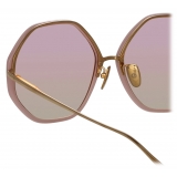 Linda Farrow - Alona Hexagon Sunglasses in Lilac - LFL901C25SUN - Linda Farrow Eyewear