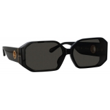 Linda Farrow - Bailey Angular Sunglasses in Black - LFL1427C1SUN - Linda Farrow Eyewear