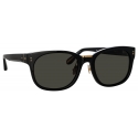 Linda Farrow - Cedric A Rectangular Sunglasses in Black and Grey - LFL1275AC9SUN - Linda Farrow Eyewear