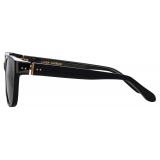 Linda Farrow - Cedric Rectangular Sunglasses in Black and Grey - LFL1275C4SUN - Linda Farrow Eyewear