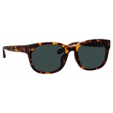 Linda Farrow - Cedric Rectangular Sunglasses in Tortoiseshell - LFL1275C5SUN - Linda Farrow Eyewear