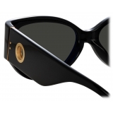 Linda Farrow - Connie Cat Eye Sunglasses in Black - LFL1425C1SUN - Linda Farrow Eyewear