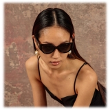 Linda Farrow - Connie Cat Eye Sunglasses in Black - LFL1425C1SUN - Linda Farrow Eyewear