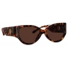 Linda Farrow - Connie Cat Eye Sunglasses in Tortoiseshell - LFL1425C2SUN - Linda Farrow Eyewear