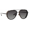 Linda Farrow - Dimitri Aviator Sunglasses in Yellow Gold - LFL1362C2SUN - Linda Farrow Eyewear