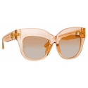 Linda Farrow - Dinah Cat Eye Sunglasses in Yellow Gold - LFL1422C3SUN - Linda Farrow Eyewear