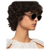Stella McCartney - Falabella Oval Sunglasses - Translucent Pearl - Sunglasses - Stella McCartney Eyewear