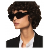 Stella McCartney - Abstract Rectangle Sunglasses - Glossy Black - Sunglasses - Stella McCartney Eyewear