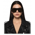 Stella McCartney - Occhiali da Sole Squadrati Dritti - Nero Lucido - Occhiali da Sole - Stella McCartney Eyewear