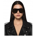 Stella McCartney - Oversized Round Gradient Sunglasses - Glossy Black - Sunglasses - Stella McCartney Eyewear