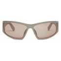 Stella McCartney - Rectangular Sunglasses - Glossy Truffle - Sunglasses - Stella McCartney Eyewear