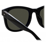 Linda Farrow - Edson D-Frame Sunglasses in Black and Nickel - LFL1385C6SUN - Linda Farrow Eyewear