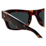 Linda Farrow - Falck Rectangular Sunglasses in Tortoiseshell - LFL1448C2SUN - Linda Farrow Eyewear