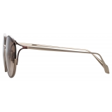 Linda Farrow - Fielder Cat Eye Sunglasses in Light Gold - LFL1455C3SUN - Linda Farrow Eyewear