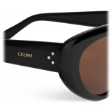 Céline - Cat Eye S286 Sunglasses in Acetate - Black Brown - Sunglasses - Céline Eyewear