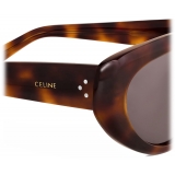 Céline - Occhiali da Sole Cat Eye S286 in Acetato - Avana Scuro Classico - Occhiali da Sole - Céline Eyewear