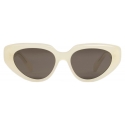 Céline - Cat Eye S286 Sunglasses in Acetate - Milky Yellow - Sunglasses - Céline Eyewear