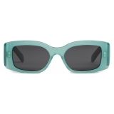 Céline - Triomphe XL 01 Sunglasses in Acetate - Emerald - Sunglasses - Céline Eyewear