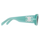 Céline - Occhiali da Sole Triomphe XL 01 in Acetato - Smeraldo - Occhiali da Sole - Céline Eyewear