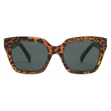Céline - Monochroms 03 Sunglasses in Acetate - Leopard Havana - Sunglasses - Céline Eyewear
