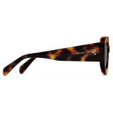 Céline - Occhiali da Sole Grafici S277 in Acetato - Avana Scuro Classico - Occhiali da Sole - Céline Eyewear