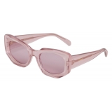 Céline - Graphic S277 Sunglasses in Acetate - Crystal Pink - Sunglasses - Céline Eyewear