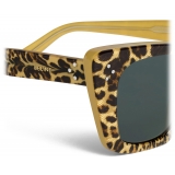 Céline - Cat Eye S187 Sunglasses in Acetate - Leopard - Sunglasses - Céline Eyewear