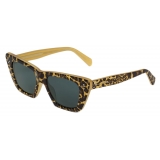 Céline - Cat Eye S187 Sunglasses in Acetate - Leopard - Sunglasses - Céline Eyewear