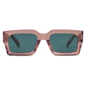 Céline - Black Frame 53 Sunglasses in Acetate - Transparent Rose Caramel - Sunglasses - Céline Eyewear