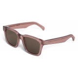 Céline - Black Frame 45 Sunglasses in Acetate - Transparent Rose Caramel - Sunglasses - Céline Eyewear