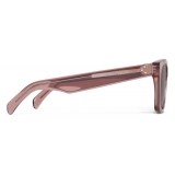 Céline - Black Frame 45 Sunglasses in Acetate - Transparent Rose Caramel - Sunglasses - Céline Eyewear