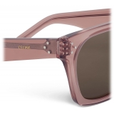 Céline - Black Frame 45 Sunglasses in Acetate - Transparent Rose Caramel - Sunglasses - Céline Eyewear