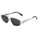 Céline - Triomphe Metal 03 Sunglasses in Metal - Silver Smoke - Sunglasses - Céline Eyewear