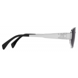 Céline - Triomphe Metal 03 Sunglasses in Metal - Silver Smoke - Sunglasses - Céline Eyewear