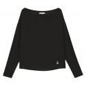 Patrizia Pepe - Maglia in Tessuto Leggero Elasticizzato - Nero - Pullover - Made in Italy - Luxury Exclusive Collection