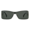 Céline - Triomphe Metal Racer Sunglasses in Metal - Silver Smoke - Sunglasses - Céline Eyewear