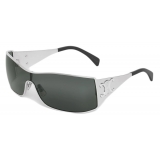 Céline - Occhiali da Sole Triomphe Metal Racer in Metallo - Argento Fumo - Occhiali da Sole - Céline Eyewear