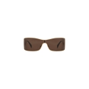 Céline - Triomphe Metal Racer Sunglasses in Metal - Gold Nicotine - Sunglasses - Céline Eyewear