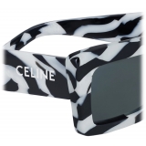 Céline - Monochroms 02 Sunglasses in Acetate - Zebra - Sunglasses - Céline Eyewear