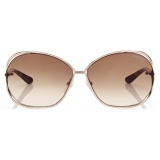 Tom Ford - Occhiali da Sole Carla - Occhiali da Sole Squadrati Morbidi - Oro Rosa - Occhiali da Sole - Tom Ford Eyewear