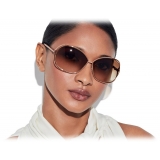 Tom Ford - Carla Sunglasses – Soft Square Sunglasses - Rose Gold - Sunglasses - Tom Ford Eyewear