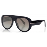 Tom Ford - Occhiali da Sole Cecil - Occhiali da Sole Pilota - Nero Oro - Occhiali da Sole - Tom Ford Eyewear