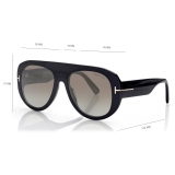 Tom Ford - Occhiali da Sole Cecil - Occhiali da Sole Pilota - Nero Oro - Occhiali da Sole - Tom Ford Eyewear