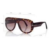 Tom Ford - Occhiali da Sole Cecil - Occhiali da Sole Pilota - Havana - Occhiali da Sole - Tom Ford Eyewear