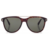 Tom Ford - Occhiali da Sole Damian - Occhiali da Sole Pilota - Havana Scuro - Occhiali da Sole - Tom Ford Eyewear