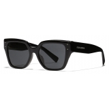 Dolce & Gabbana - DG Sharped Sunglasses - Black Dark Grey - Dolce & Gabbana Eyewear